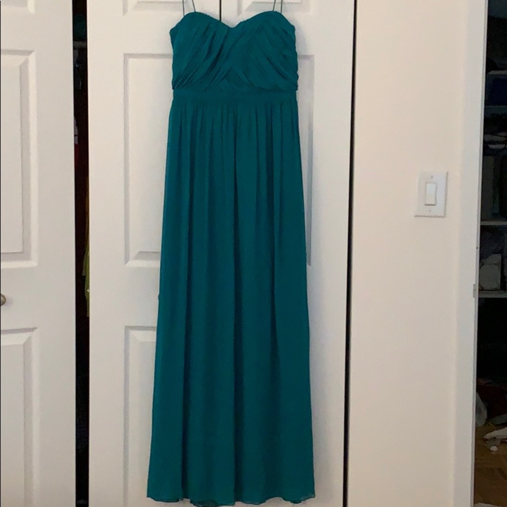 NWT Turquoise long formal dress prom